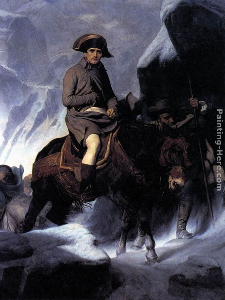 Bonaparte Crossing the Alps painting - Paul Delaroche Bonaparte Crossing the Alps art painting